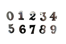 Ex Police Chrome Number Butterfly Pin Back Security Epaulettes Uniform Collector