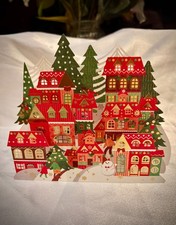 Christmas Pop-up Card | 3D Christmas red town