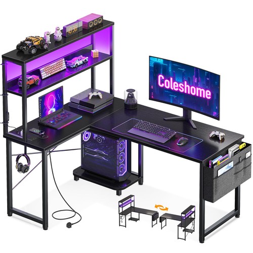Coleshome shaped gaming - shaped, desk