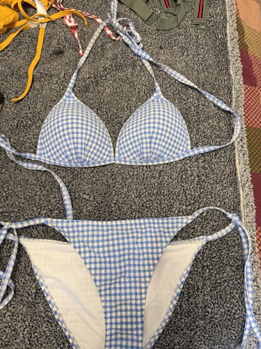 Lipsy gingham padded bikini - gingham,