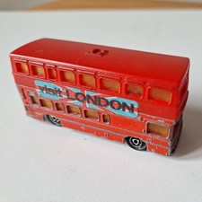 Vintage Majorette No 286 British Double Decker Bus” Visit London” Die Cast Model