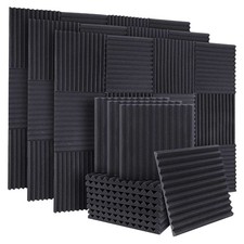 50Pcs Acoustic Soundproof Foam Sound Absorbing Panels Sound Insulation3330