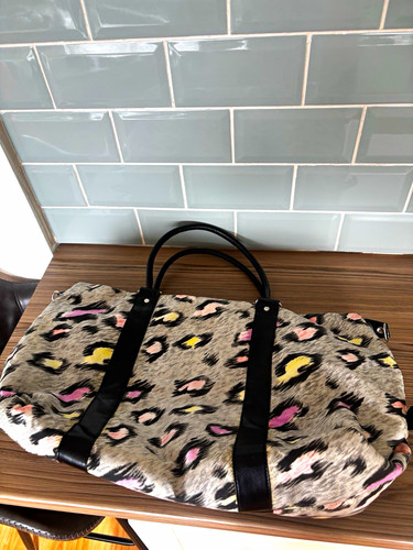 Grey leopard animal print faux - leopard,