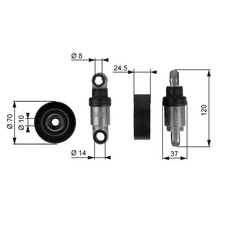 GATES-OE T38242 Tensioner