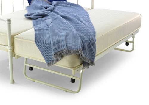 White single guest bed - single,