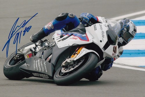 Leon haslam hand signed bmw - haslam,