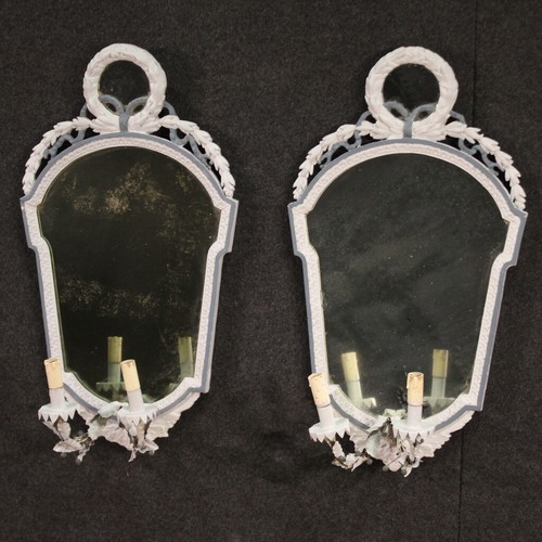 Pair mirrors antique - , style