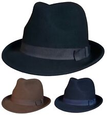 Mens or Womens Trilby Hat 100%