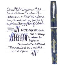 1933 WATERMAN 32 BLUE & CREAM