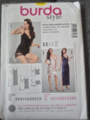 Burda sewing pattern 7186 - sewing,