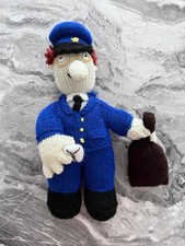 Hand Knitted Postman Pat Doll