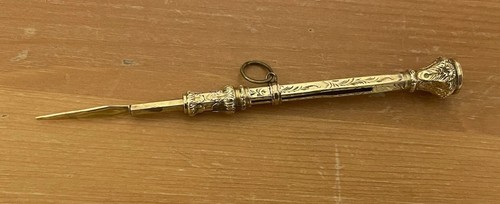 Victorian 9ct gold propelling - victorian,
