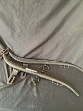 Antique PAIR Horse Tack Harness Hames Carriage Cart Wood Iron Wall Hanging