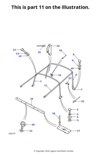 Land rover genuine tie - land,