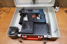 Vintage Bosch GBH 24 VRE 24v SDS Drill with battery & charger case working