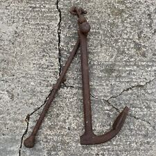 Antique Boat Anchor Fisherman's Traditional Iron Rusty 73cm 14.9kg