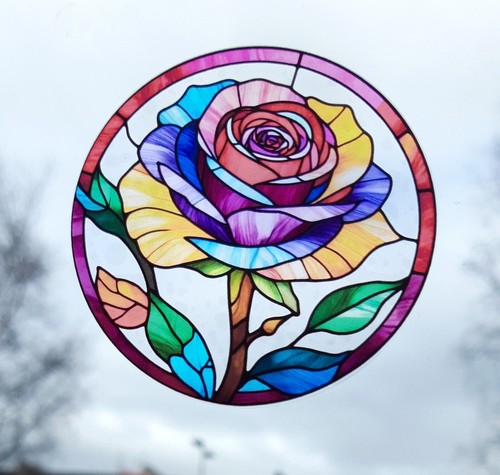 Rose decorative stained - rose,