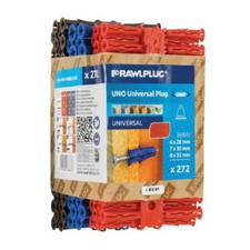 272 x Assorted Genuine Uno Rawl Plugs Universal Wall Expansion Screw Fixings