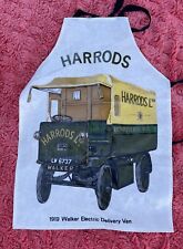 HARRODS Knightsbridge 1919 Walker Electric Delivery Van Apron Cotton/PVC Ulster