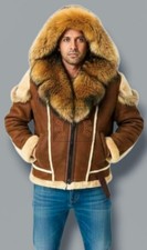 “Men’s Brown Shearling