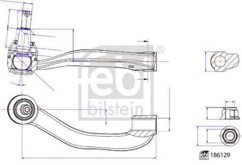 Tie rod end steering febi - steering,