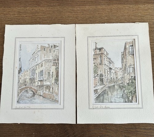 Pair original watercolours - original,