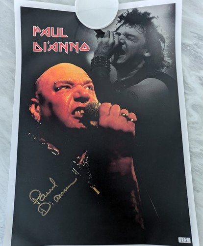 Paul dianno iron maiden signed - paul,