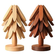 Foldable Wooden Tree Trivet
