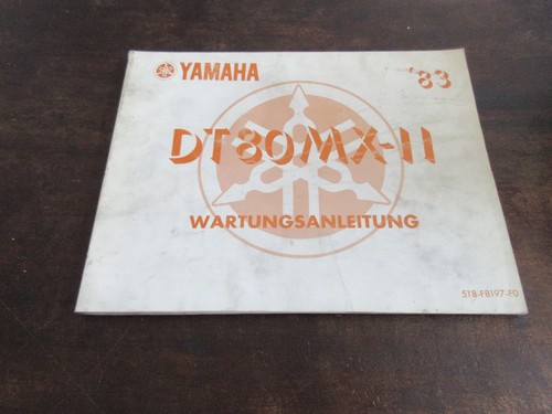 Yamaha dt80mx 1983 service - dt80mx-ii,