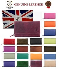 Ladies Purse  Genuine Leather Wallet, Credit Card Holder Purse Gift Boxed