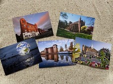 5 Mixed Postcards Of Leigh