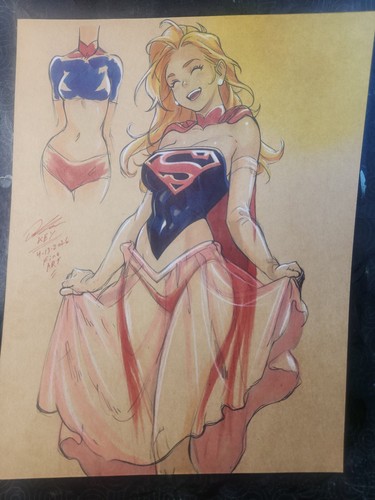 Supergirl original fine - fine, art