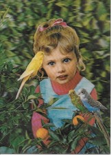 Girl with Budgerigars 3D