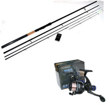 Oakwood Match Reel/Line & Oakwood 3pc Float/Feeder rod 10ft+Cloth Bag