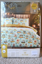 NEXT FURN SINGLE SIZE DUVET COVER 12 DAYS OF CHRISTMAS REVERSIBLE BEDSET M71
