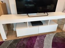 TV Stand 160cm High Gloss TV Unit Cabinet Sideboard With LED Light & Drawers