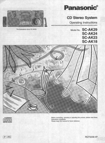 Panasonic ak18 ak23 - sa-ak18, sa-ak23