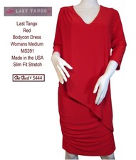 Last Tango Red Bodycon Dress V