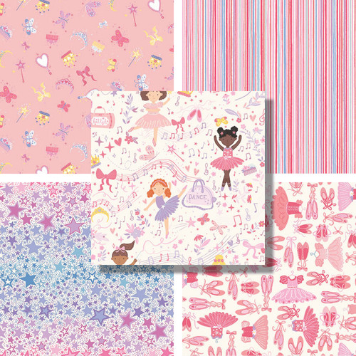 Dance class fabric range - dance,