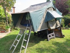1.6 m Hannibal Classic roof top tent, good condition, upgraded mattress