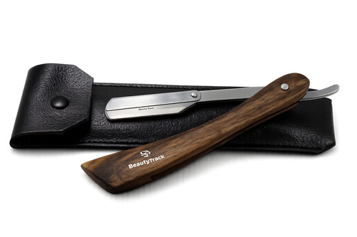 Wood barber salon straight cut - salon,