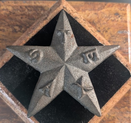 Cast iron texas star - star, rustic