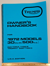 Triumph Owner's Handbook 1972