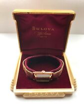BULOVA 'President' wristwatch 1944~10k Rose Gold filled in original art-deco box