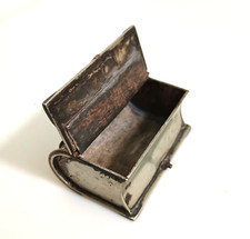 Antique snuff box  shape of a book trench art ?