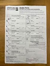 Dyson DC01 Original Order Form for Zorb-it-up, Spares and Accessories Chippenham