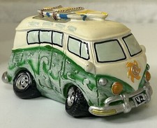 Cartoon Style Camper Van Mini Piggy Bank 13 Cm Long.