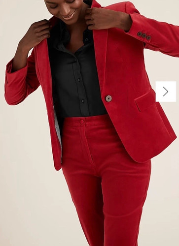 Mia slim fit lipstick red - fit,