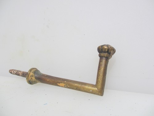 Antique brass curtain tie - curtain, back