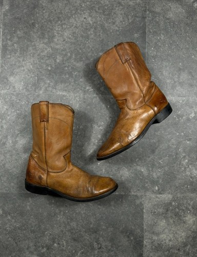 Classic leather cowboy boots